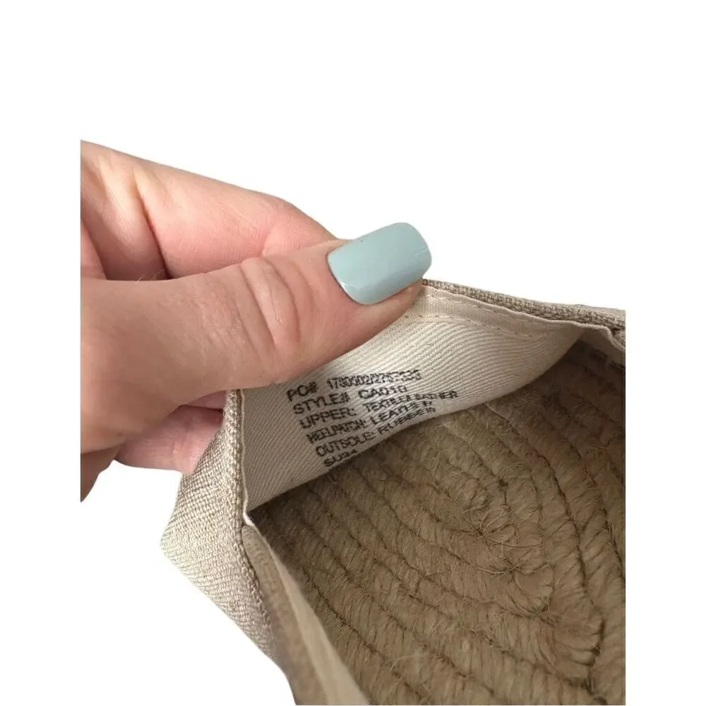 J.Crew cap toe espadrilles‎ linen size 12